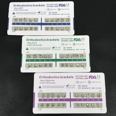 20 teile/paket Dental Kieferorthopädische Metall Hosenträger Halterung Mini Roth/MBT/Edgewise 022 Haken 345 Dental Halterung