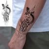 1 Sheet Geometric Planet Mountains Temporary Tattoos For Women Men Forearm Foot, Waterproof Long Lasting Realistic Tatoo Sticker