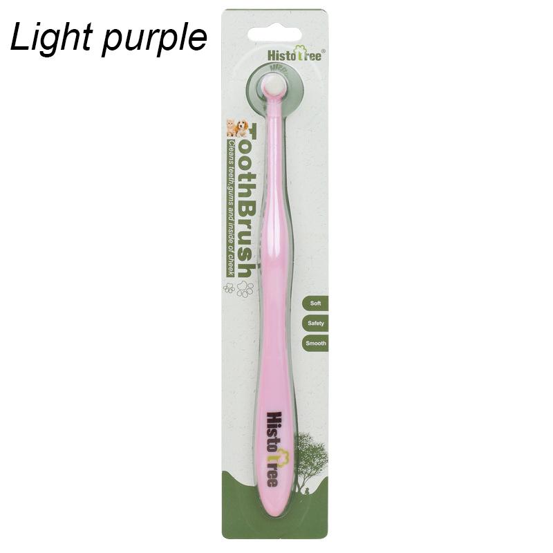 

Круглая зубная щетка для собаки Удаляет неприятный запах изо рта и зубной камень Собака Кошка Инструмент для чистки полости рта Принадлежности для чистки маленьких питомцев светло-фиолетовый