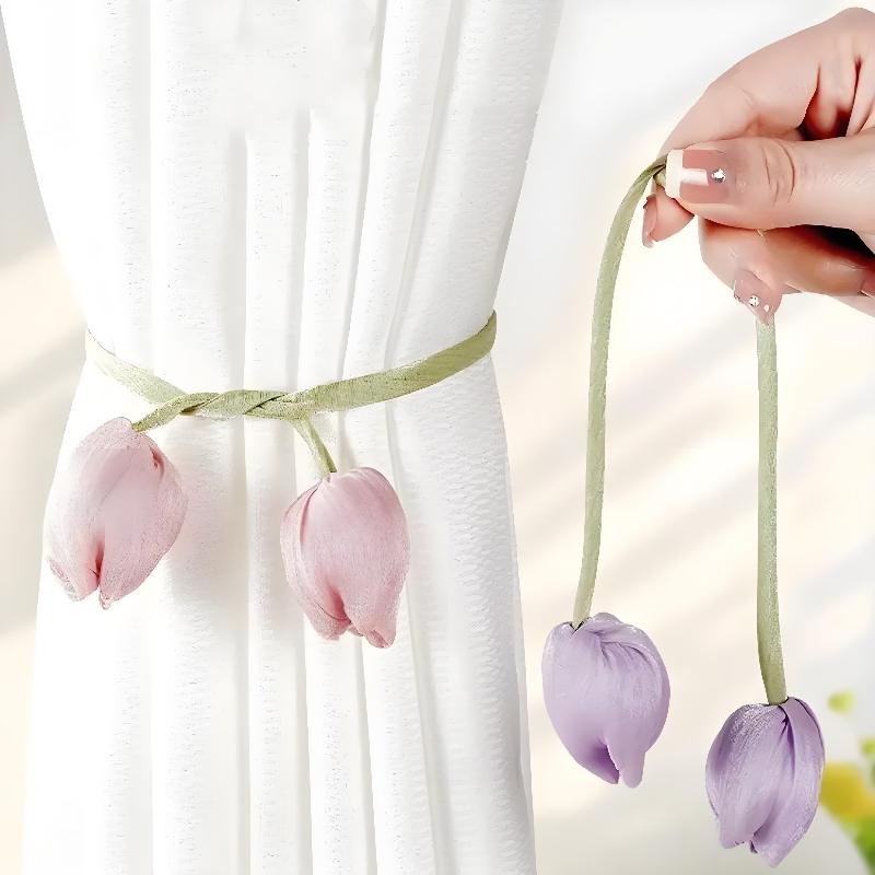 Kreative Mode Tulpe Vorhangbänder Verstellbar Elegante Vorhang-Halteband Schön Vorhänge Binde Seil Ferienwohnung