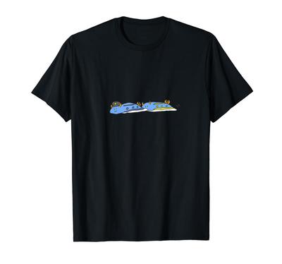 ASTRA ZONE Sea Slug Railway Sea Slug Blue Sea Slug T-Shirt