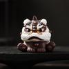 Handmade Zisha Lucky Lion Tea Pet Ornament