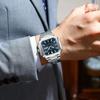 POEDAGAR Square Fashion Man Wristwatch Waterproof Luminous Date Week Quartz Men's Watches Stainless Steel Luxury Men Watch Reloj