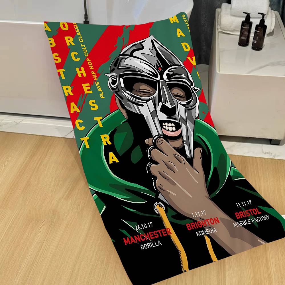 MF D-Doom Madlib Bath Towel Microfiber Soft Water Absorbing Breathable For Girl Kids Decorative Cartoon Beach Towel