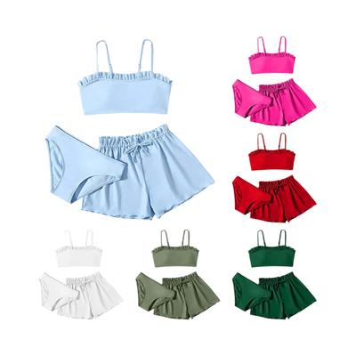 Conjunto de Biquíni para Meninas - Roupa de Banho para Adolescentes Top e Calcinha Separados