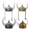 Pălărie Cască Viking cu Coarne pentru Petrecere de Halloween Cosplay Accesorii Pălărie Costum Școală de Teatru Dramă Purtător de Cap Medieval