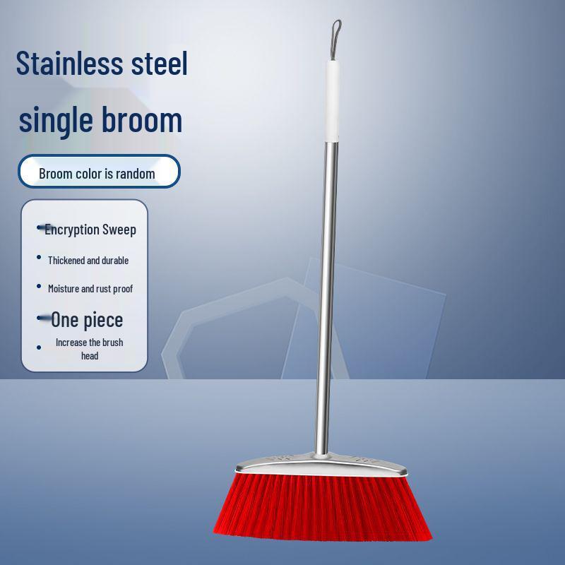 Stainless Steel Dustpan & Broom Set – Heavy-Duty Two-Piece Cleaning Tool