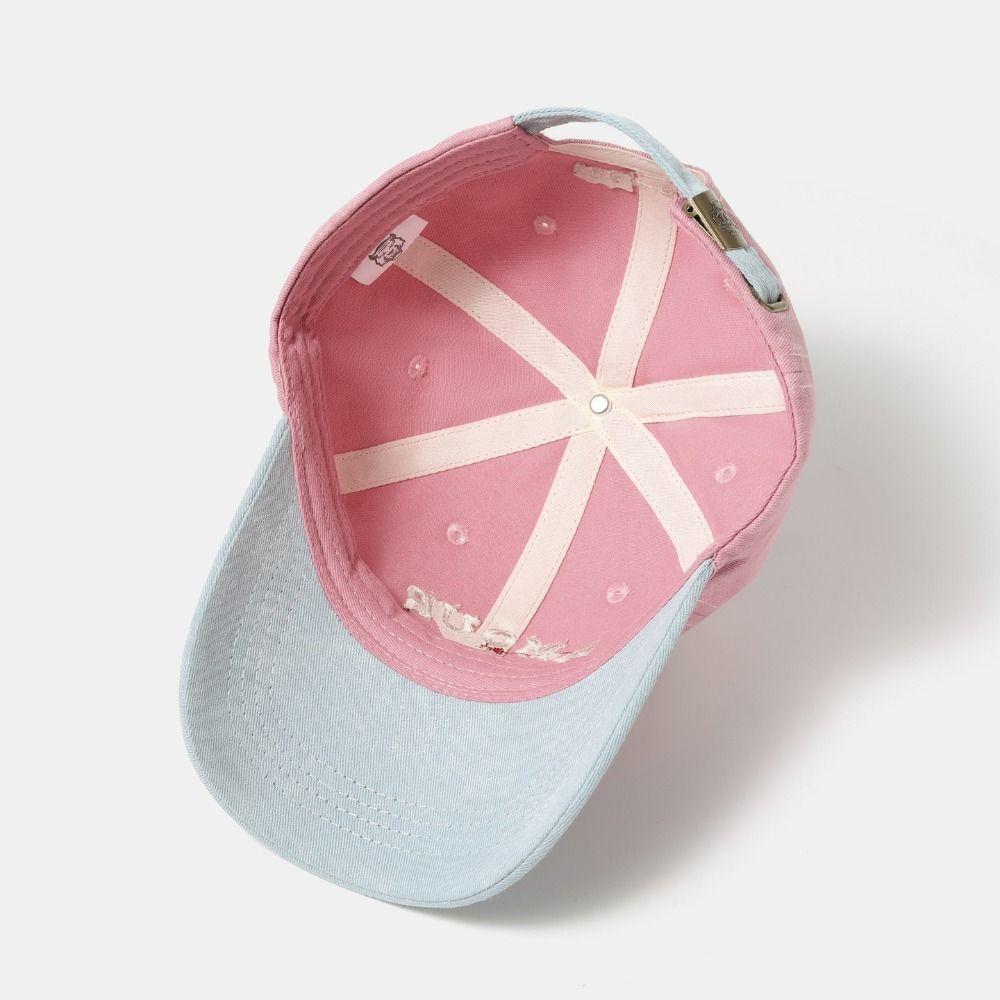 Multicolor Children Baseball Cap Letter Embroidered Sun Hat Duck Tongue Hat Outdoor Activities