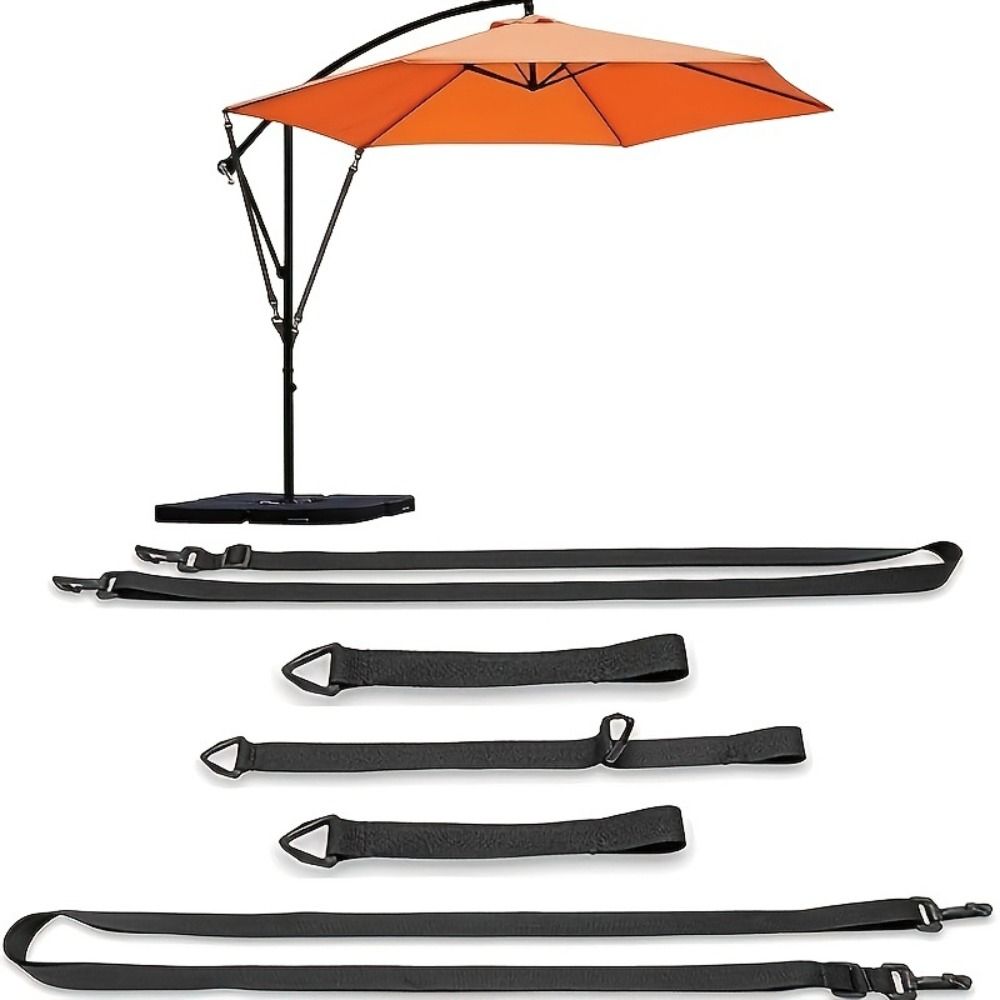 Adjustable Hooks Umbrella Windproof Band Wind Protection Strap Garden Patio Market