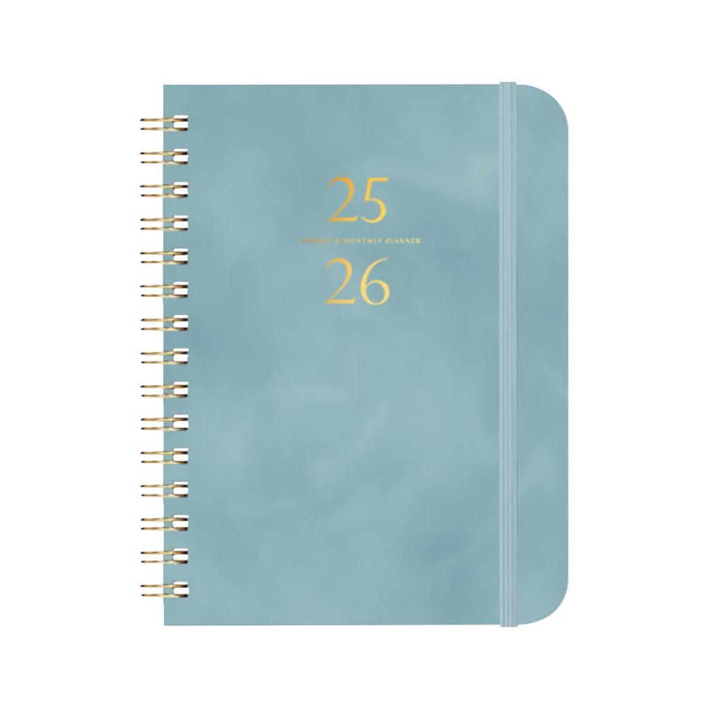 Daily Planner, Hard Cover Calendar Planner With Tabs, Annotated Pages For Student Teachers Academic Weekly And Monthly School Org