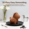 Blessing Pony Shaped Silicone Mousse Mold (L Size) - 89x53x77mm Finished Product for Cake Dessert Making