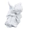 Cherub Statue Synthetisches Harzmaterial Lieblicher Stil Weiße Babyfiguren für Partydekorationen