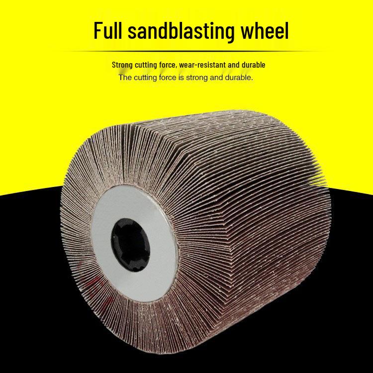 Stainless Steel Wire Brush with Sand Cloth and Nylon Polishing Wheel