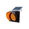 Solar Yellow-Red Flashing Intersection & School Traffic Signal Light for Vehicle Safety