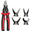 2025+ 5 In 1 Multifunctional Pliers Steel Wire Pliers Wire Stripping Interchangeable Head Tool Special for Electricians