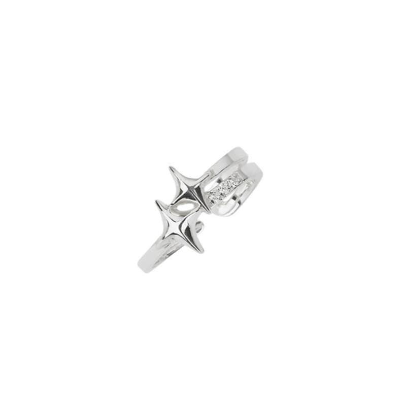 XANADU CUBIC SPARKLE RING L SILVER