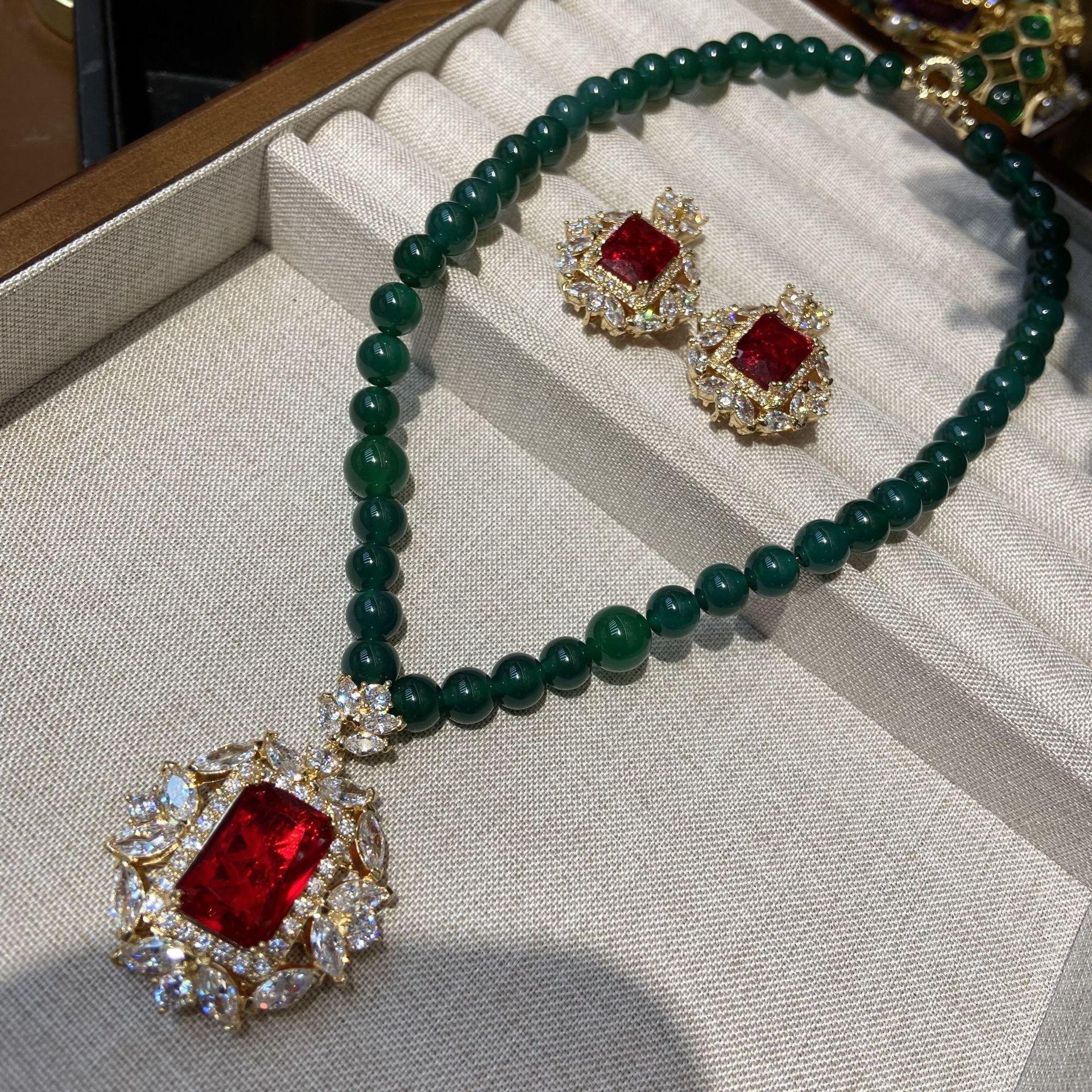 

Женское универсальное ожерелье из агата и ракушки с жемчугом, подвеска с квадратным бриллиантом и рубином, цепочка на ключицу, аксессуары, женская мода