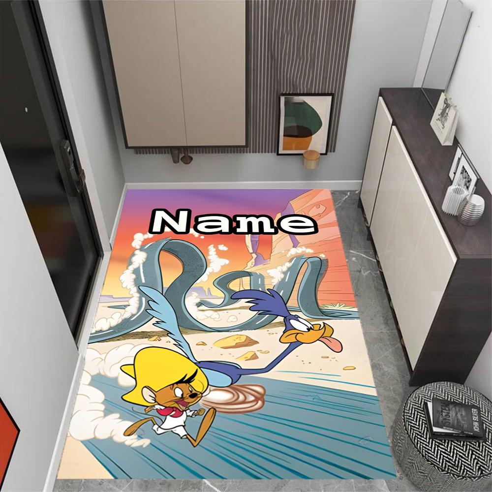 Looney Tunes Adventure Customize Your Name Carpet Perfect for Balcony Kitchen Dining Room Dormitory Antislip Carpet Office home decor