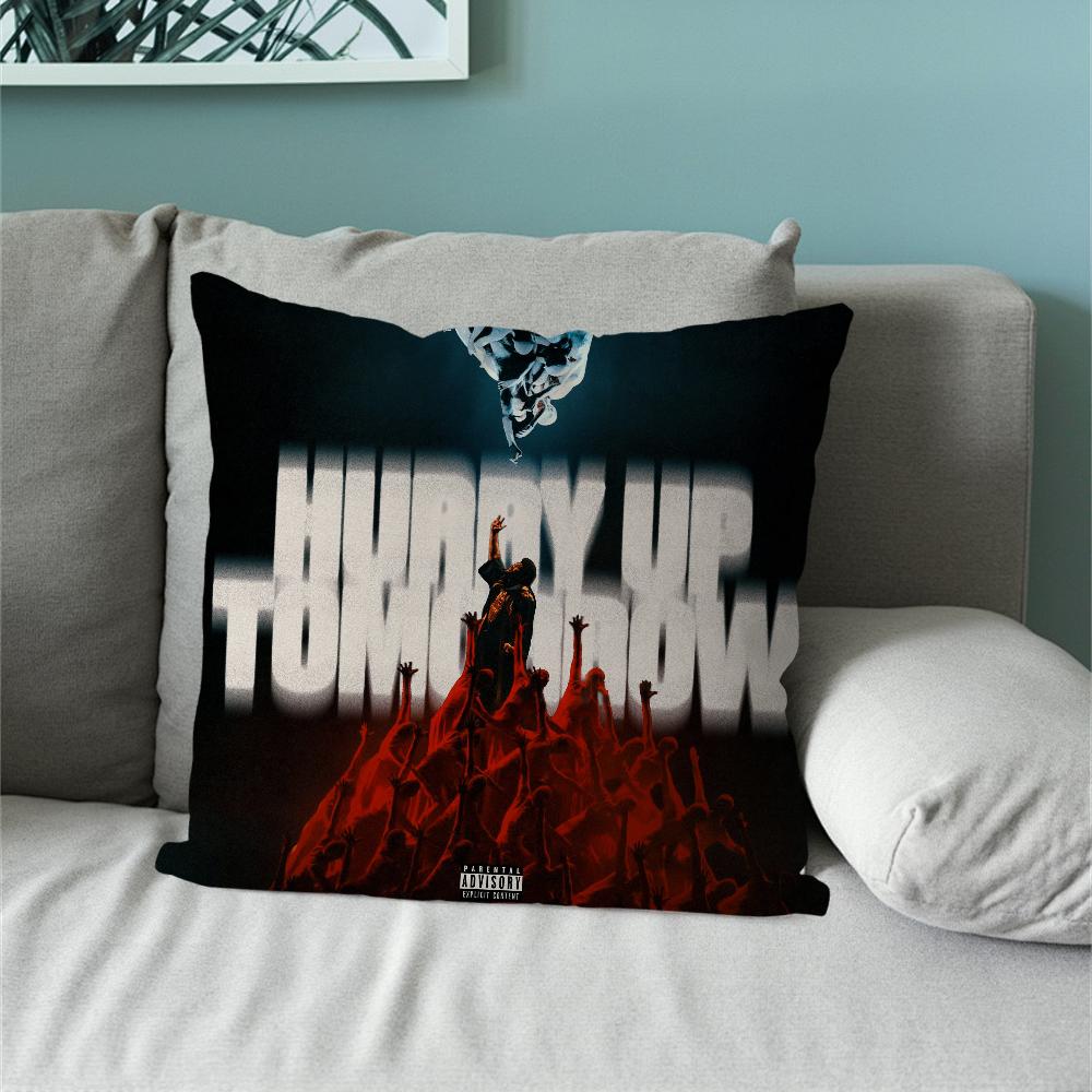 Singer The Weeknd hurry up tomorrow Pillow Case For Sofa Bedside Table Bedroom Backrest Living Cushion Printed Square Multiple