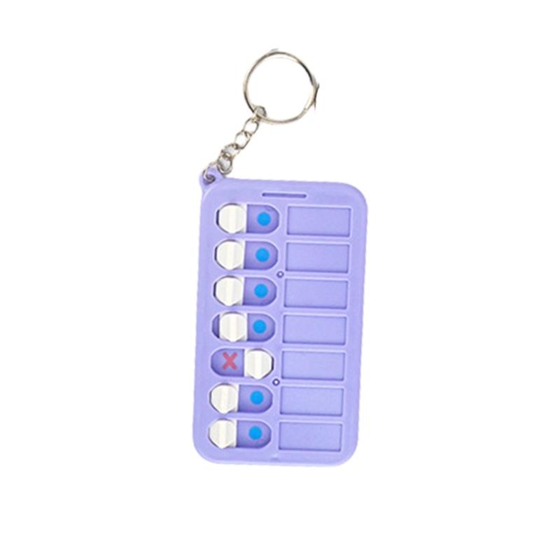 Daily Schedule Keyring Chore Chart Keychains Elderly Reminder Board Car Keychain Daily Plan Board Keyrings
