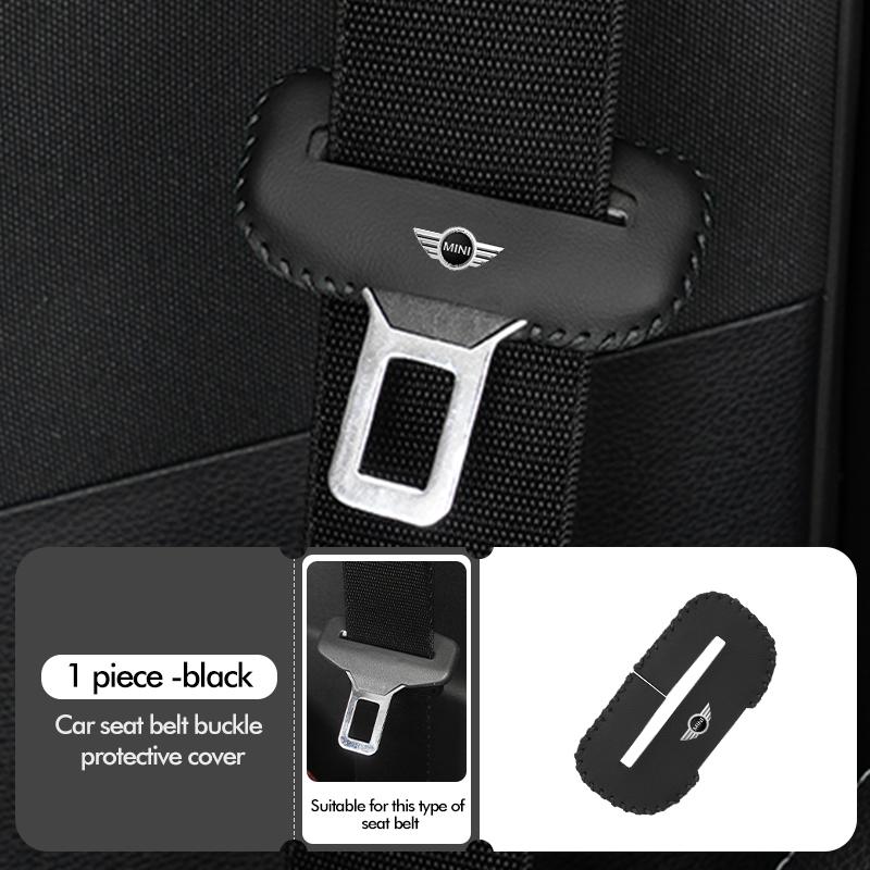 Universal Car Seat Belt Clip Anti-Scratch Buckle Protector Cover For MINI Cooper JCW WORKS R55 R56 F55 F56 R57 R58 R59 R60 R50 btrme66