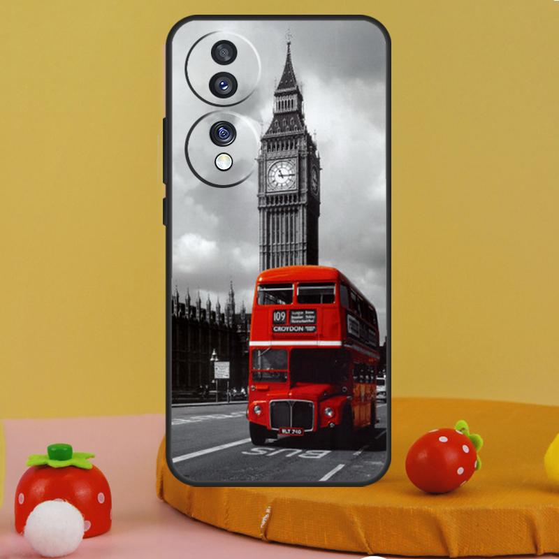 

London Red Bus Big Ben Case For Honor 200 Magic 5 6 Pro X9c X9a X8a X7a X6a X7 X8 X9 X8b X9b 50 70 90 Lite Cover Honor 200 Lite