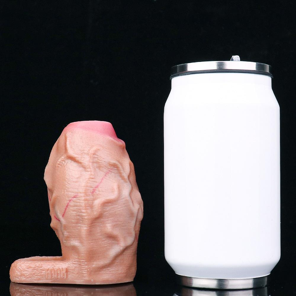 Male Penis Condom Soft Silicone Lengthen Enlarge Dildo Adult Sex Toys Gay Femdom Pegging Realistic Cock Strap On Dick