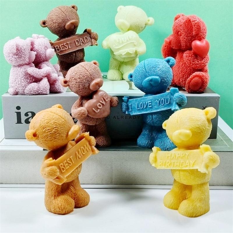 DIY Castings Moulds Cylinders Candle Mould Silicone Craft Pendants 3D Cylinders Candle Molds Candle Decorations Moulds