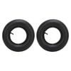 2PCS 3.50 4.00‑6 Tire with TR87 Bent Valve Stem Rubber for Wheelbarrows Go Kart ATV Snow Mowers Hand Trucks