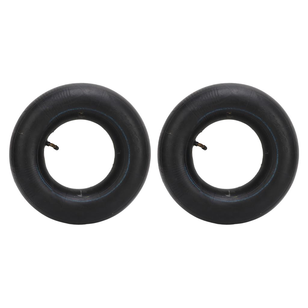 2PCS 3.50 4.00‑6 Tire with TR87 Bent Valve Stem Rubber for Wheelbarrows Go Kart ATV Snow Mowers Hand Trucks