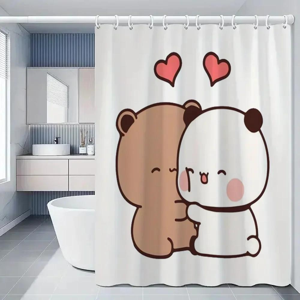 1pc BUBU DUDU Bathroom Curtains Bath Curtain Folding Partition Shower Accessories Bedrooms Luxury European Polyester Fabric