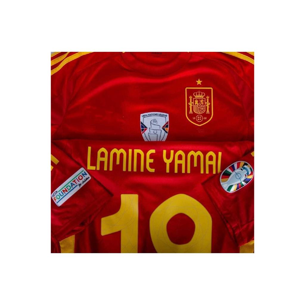 Spain Euro 2024 Final Lamine Yamal Jersey