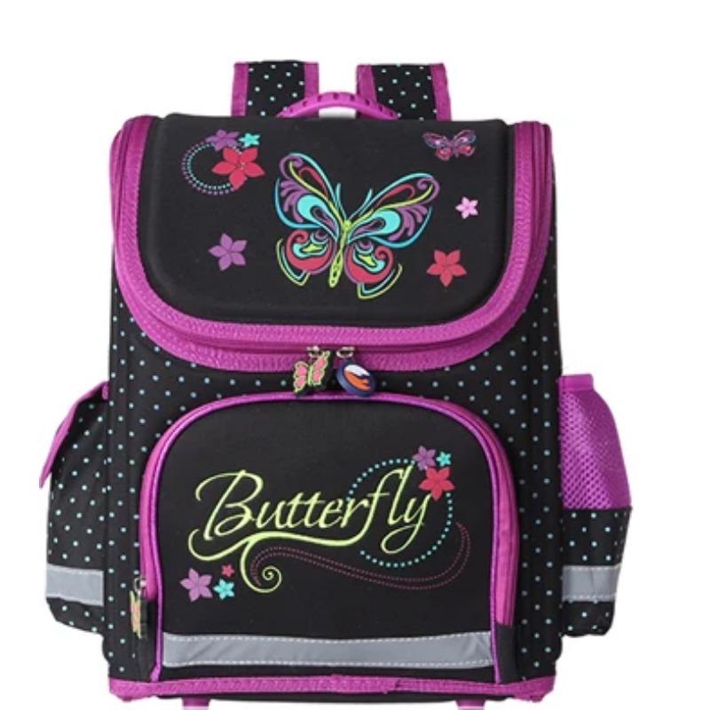 Brother Kids Butterfly Schoolbag Backpack EVA Folded Orthopedic Children School Bags for Boys and Girls Mochila Infantil