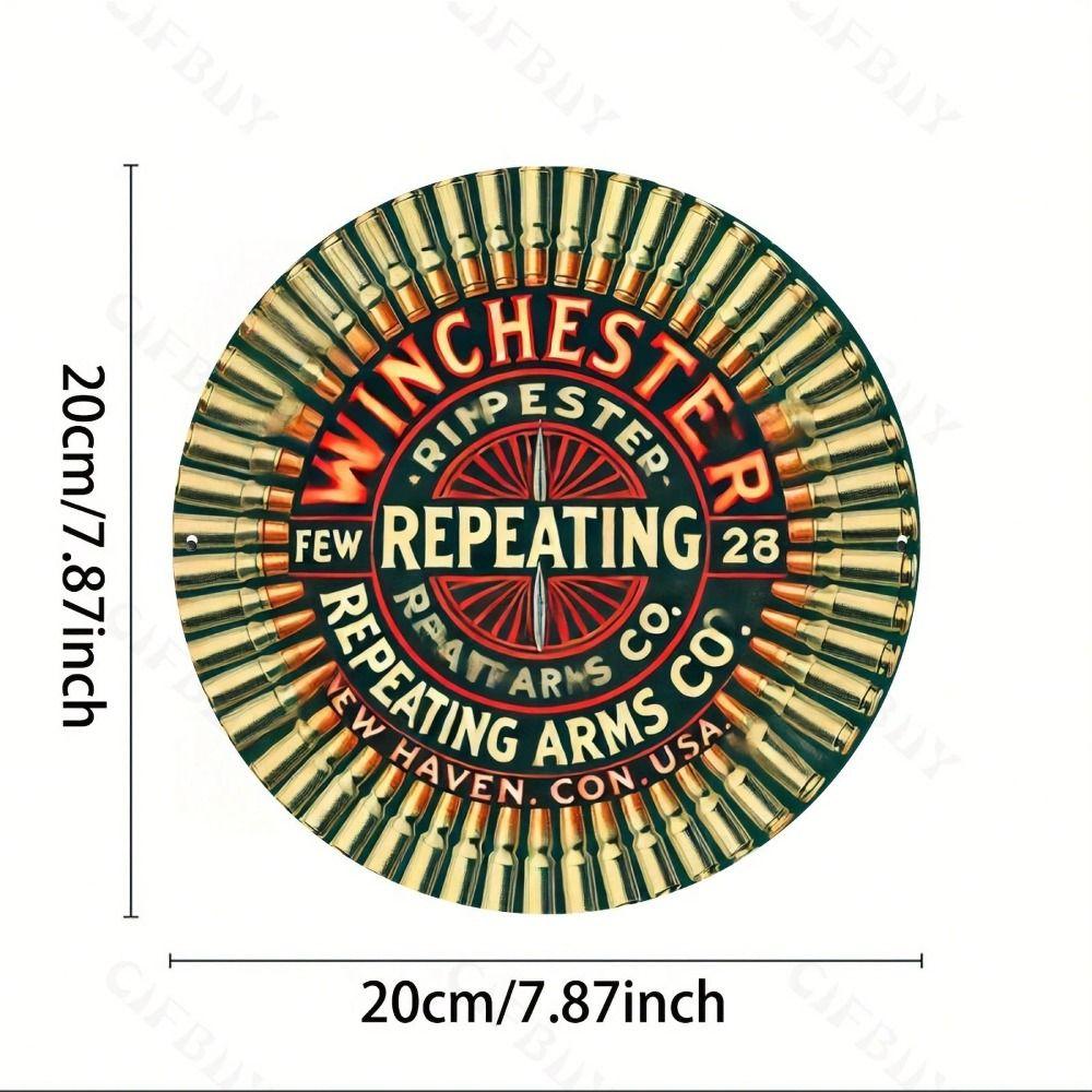 Vintage Metal Tin Sign Wall Decor 20x20cm Handmade Painting