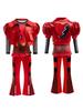 Movie The Rise of Red Cosplay Costume for Girls Christmas Halloween Carnival Dress Descendants 4 New Year Full Set Outfits Wig