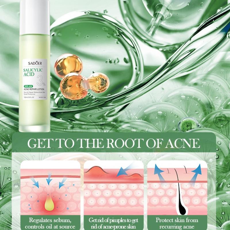 Salicylic Acid Nourishing Essence Milk SADOER Moisturizing Hydrating Refreshing Water Milk