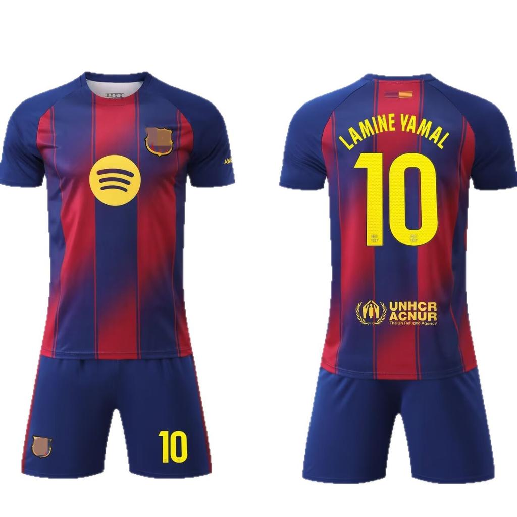 25-26 Ba S Casa No. 10 Tuta da Calcio Yamal per Bambini Maglie per Bambini Abbigliamento per Bambini Taglie Adulto 14-3XL