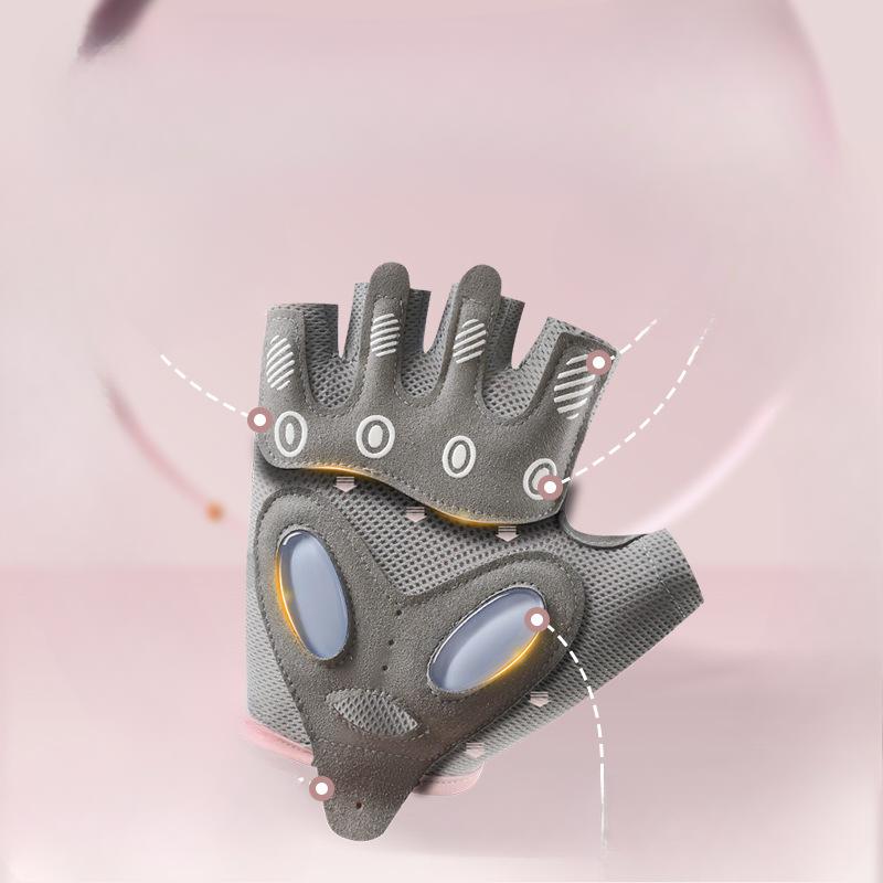 New Sports Gloves for Women Yoga Equipment Training Dynamic Bicycle Wear Resistant Breathable Shock Absorbing and Anti Cocking Anti Slip Gloves