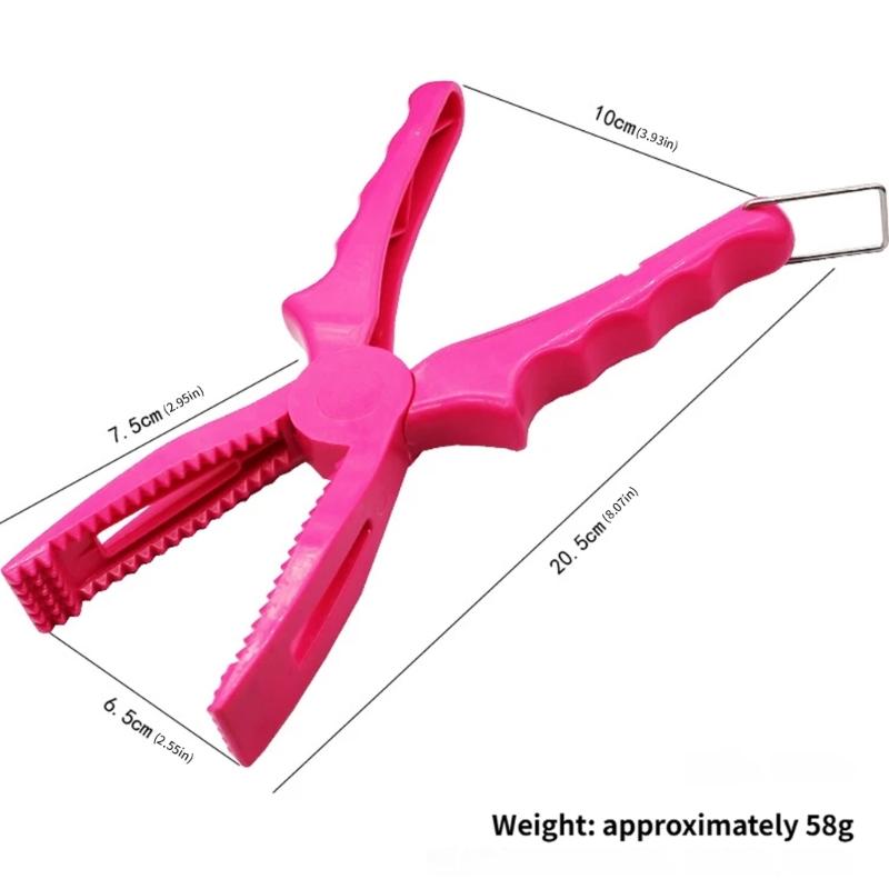 Sturdy ABS Fishing Pliers Featuring One Clicking Locking Mechanism for Easy Fish Capture Without Damage to Fish Body