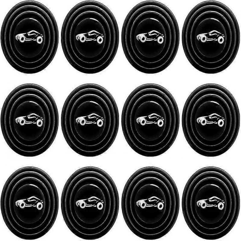 Car Shock Absorber, Car Door Shock Absorbing Gasket,car Door Anti-collision Pad Sound Insulation And Shock-absorbing Gasket(black)(12pcs )