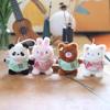 Adorable Plush Panda Keychain Cute Animal Bag Charm Soft Pp Cotton Stuffed Toy
