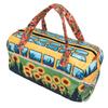 Journey Quilted Duffel Bag Boho Weekender Travel Bag Retro Floral Style for Picnics Camping Family Gatherings