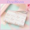 Ladies Wallet Pu Material With Two Fold Design And Butterfly Pattern