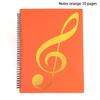 Flexible 20 Pages Piano Music Score Folder A4 Music Book Clip Sheet Note Folder Piano Paper Sheets Music Binder For Practice