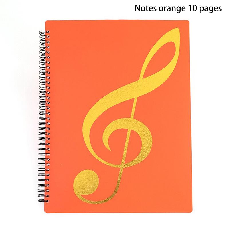 Flexible 20 Pages Piano Music Score Folder A4 Music Book Clip Sheet Note Folder Piano Paper Sheets Music Binder For Practice