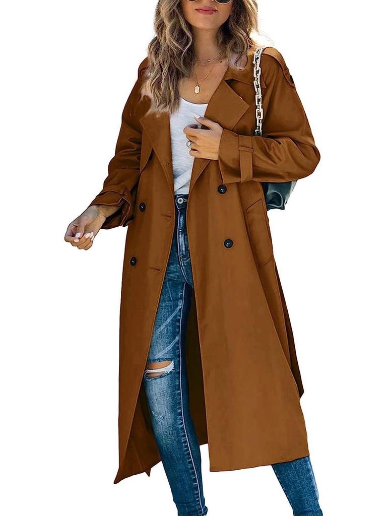 In Stock! European and American Style Women's Winter and Autumn Trench Coat.