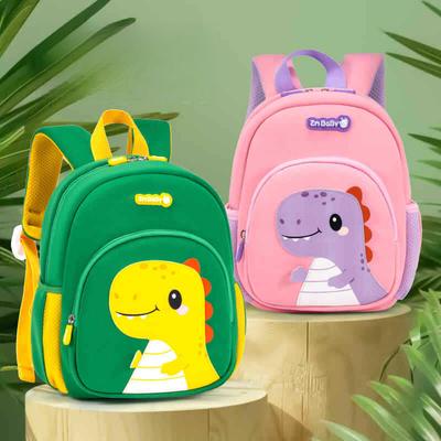 Neuer Dinosaurier Kindergartenrucksack Cartoon Niedlich Jungen und Mädchen Mini Kinder Doppel Schulterrucksack Babyrucksack