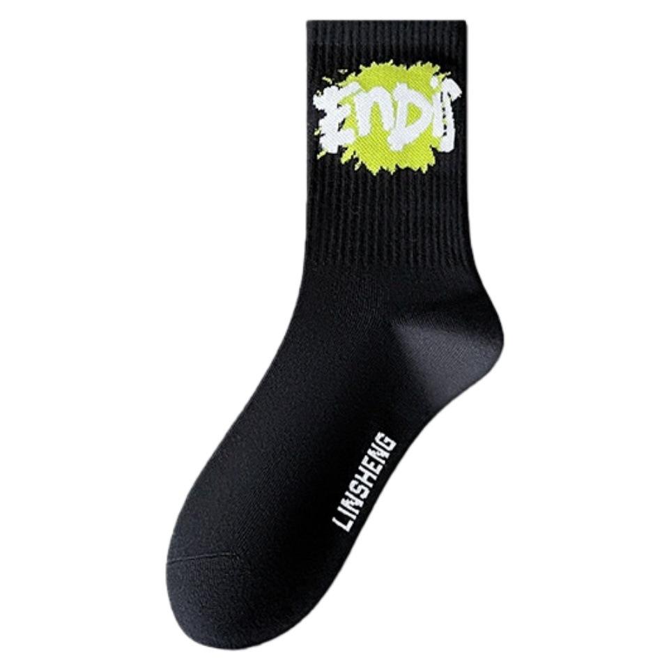 Men's Odor-Resistant Cotton Sports Socks for Teens and Boys - Long Basketball Socks for Autumn/Winter