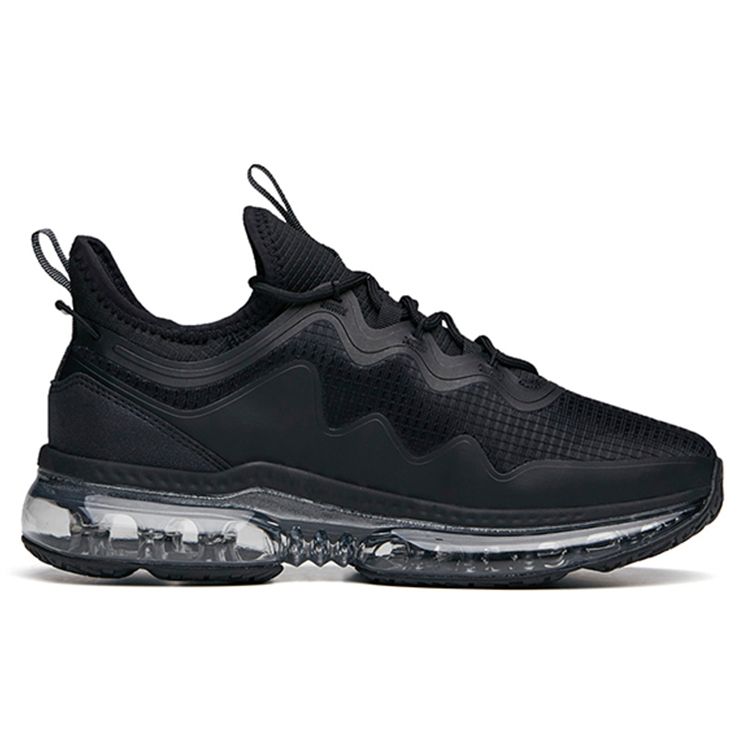 Anta Running Series Shock Absorption Low Top Running Shoes Women Sneakers Black 922135518-4