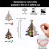 Pack of 4 Shatterproof Christmas Tree Ornaments with Hanging Cord for Indoor Outdoor Holiday Decorations